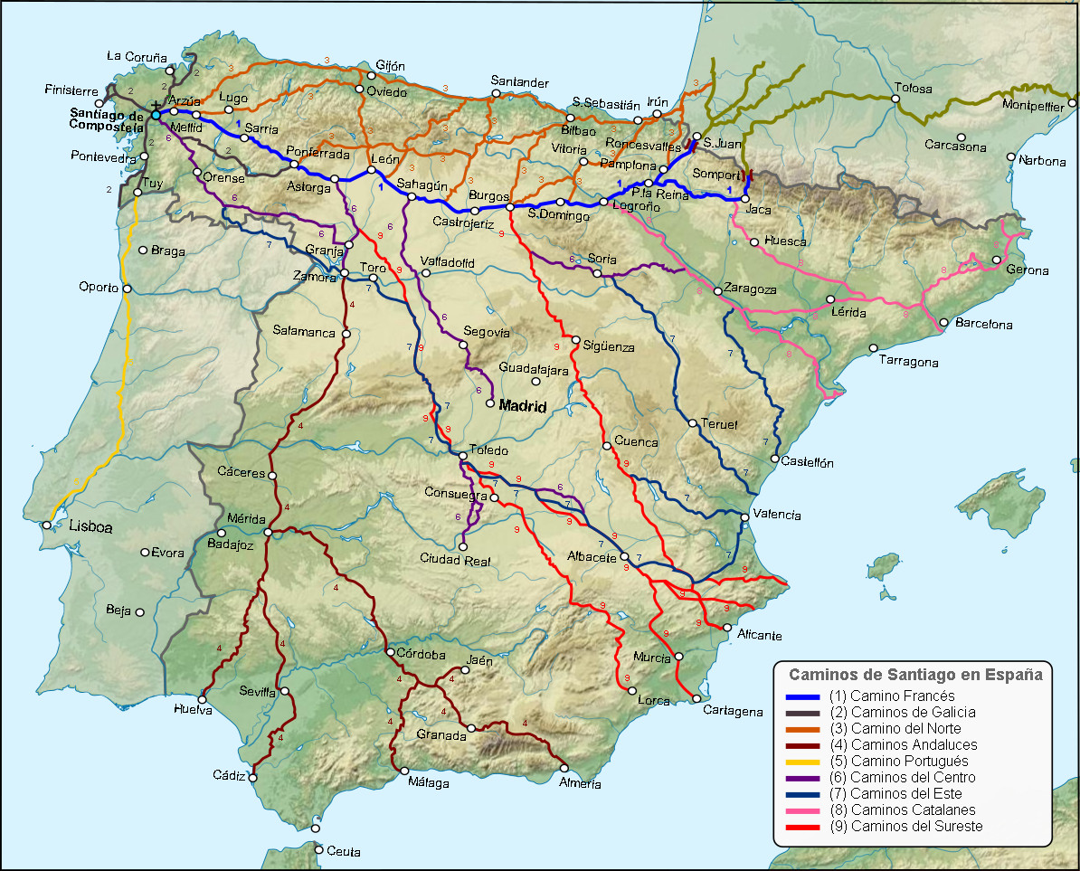 En este momento estás viendo Camino de Santiago en bici con mapa