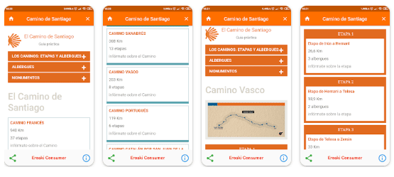 mejores app eroski camino de santiago