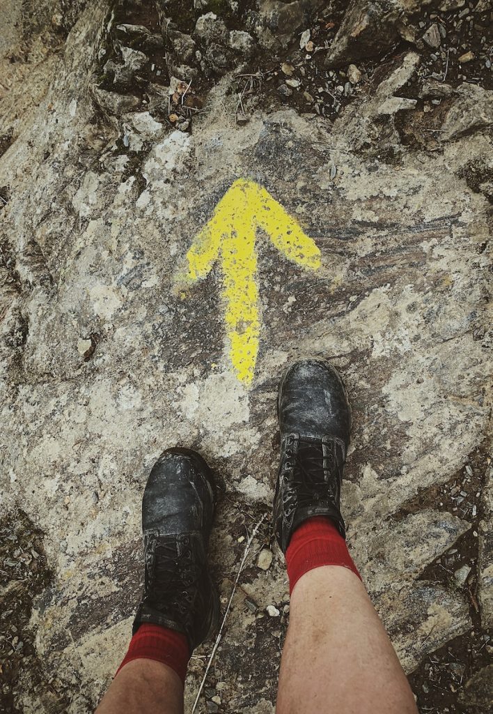 calzado para el camino de Santiago